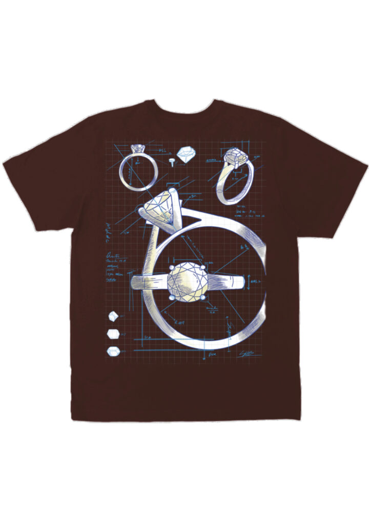 CAMISETA SUBURB RING MARROM