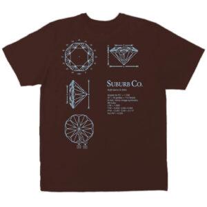 CAMISETA SUBURB DIAMOND MARROM