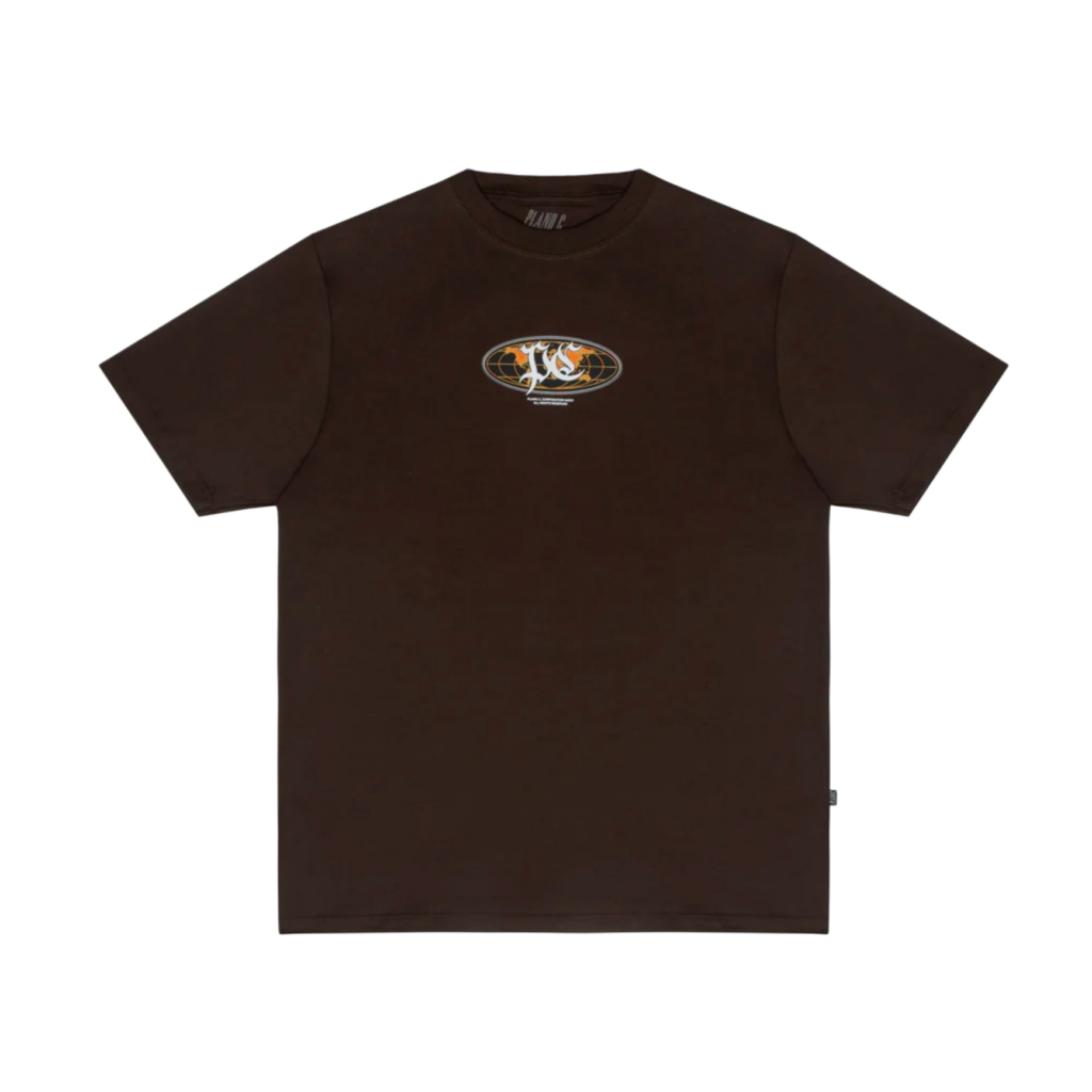 CAMISETA PLANO C GLOBAL CONTROL MARROM
