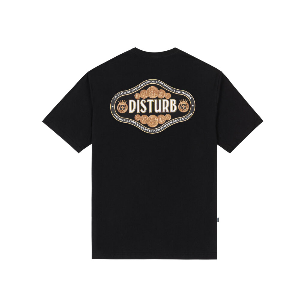 CAMISETA DISTURB TOBACCO PRETO