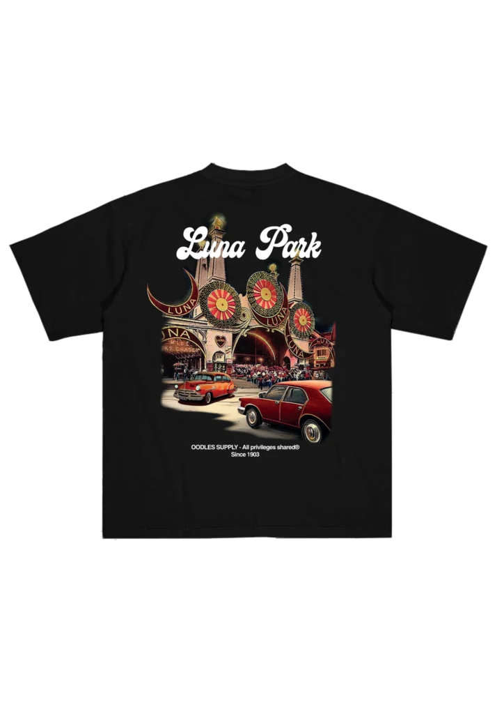CAMISETA OODLES LUNA PARK PRETO
