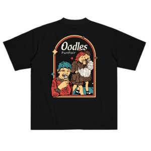 CAMISETA OODLES COTTON CANDY PRETO