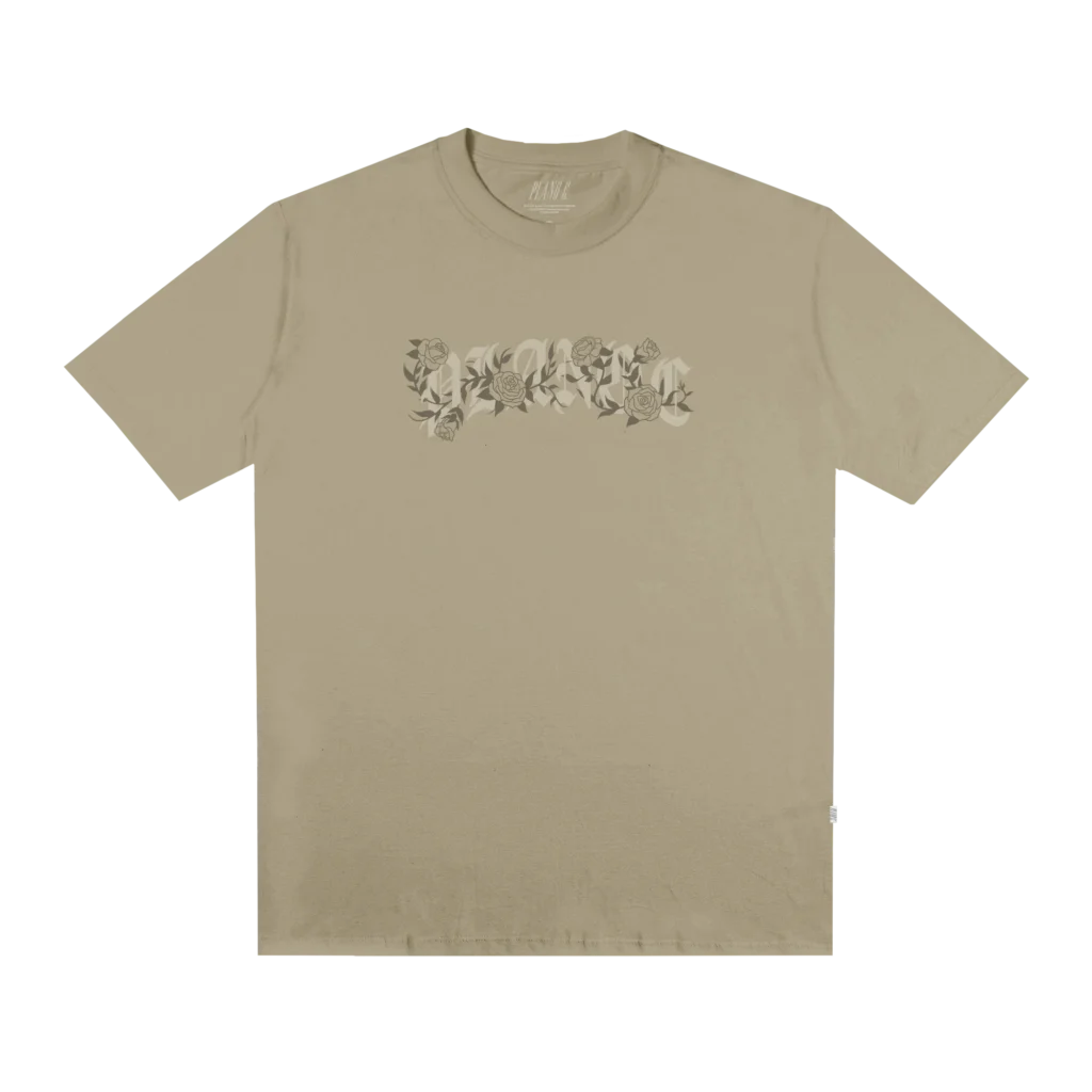 CAMISETA PLANO C CLIMBING ROSES BEGE