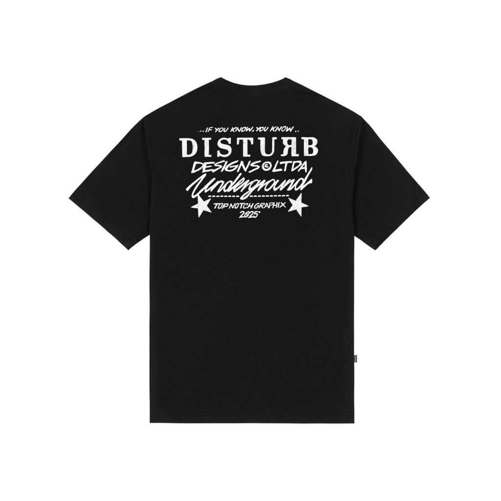 CAMISETA DISTURB BALL PEN PRETO