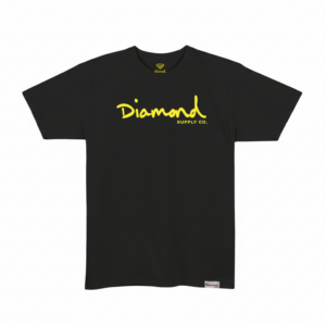CAMISETA DIAMOND OG SCRIPT PRETO