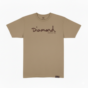 CAMISETA DIAMOND OG SCRIPT BEGE
