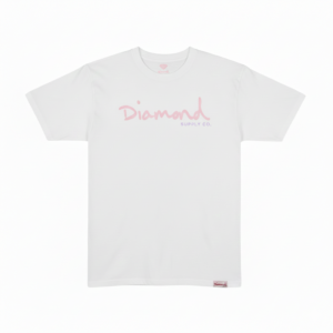 CAMISETA DIAMOND OG SCRIPT BRANCO
