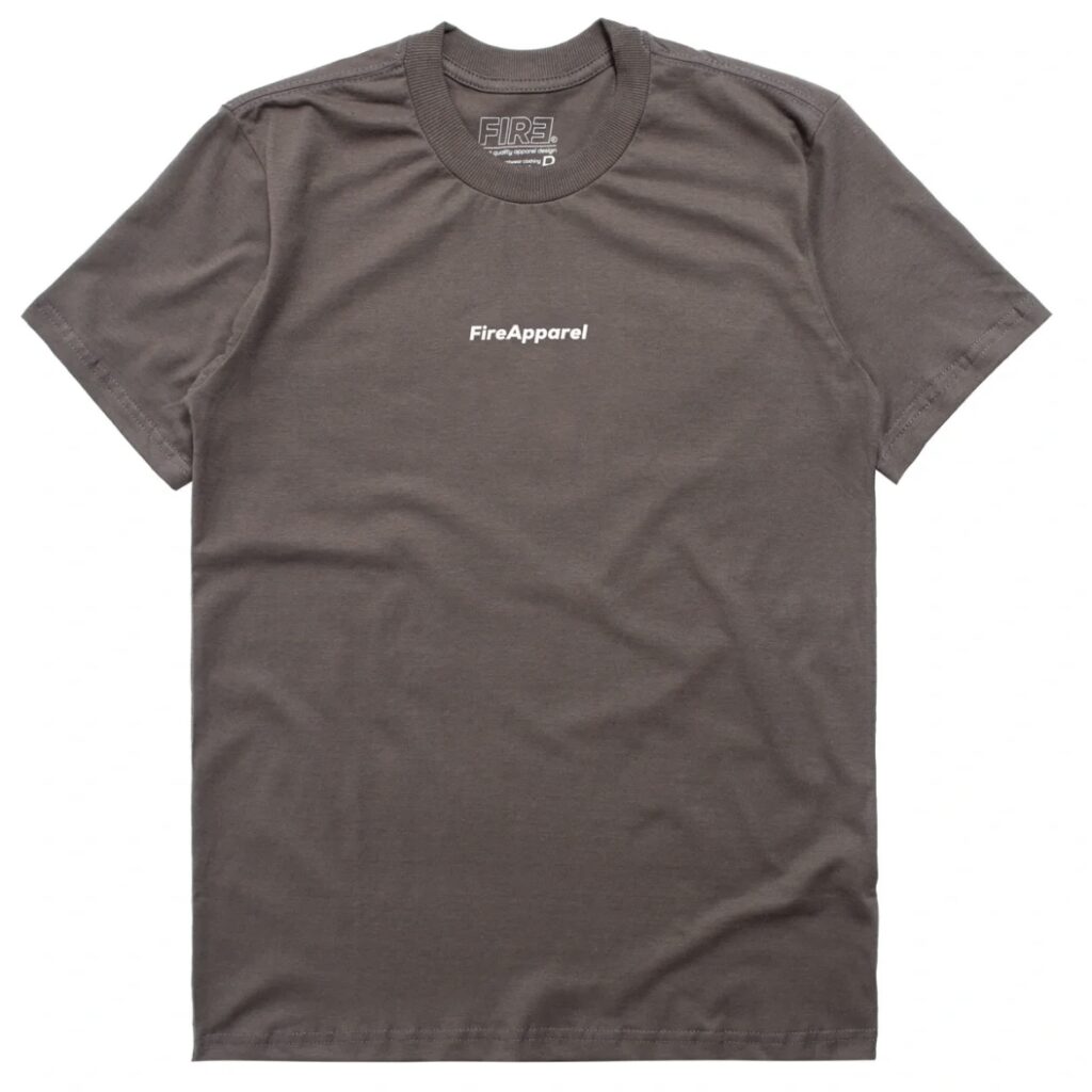CAMISETA BÁSICA FIRE LOGO MARROM/SHADOW