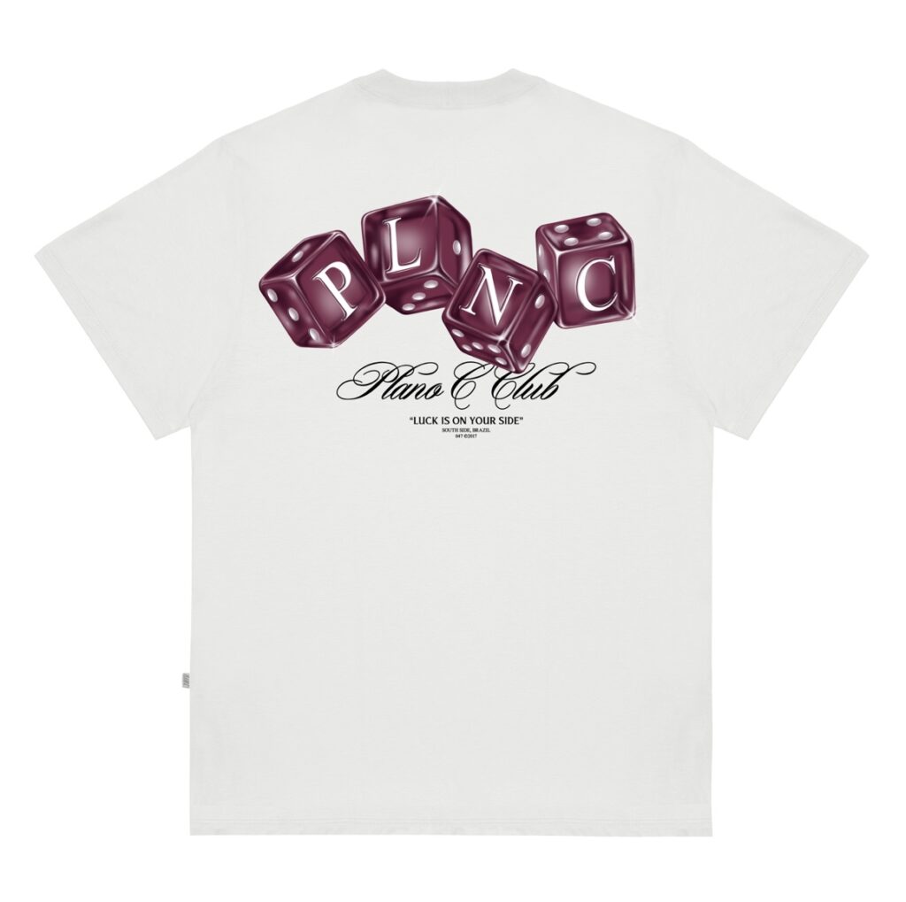 CAMISETA DICE ROLLERS PLANO C OFF-WHITE