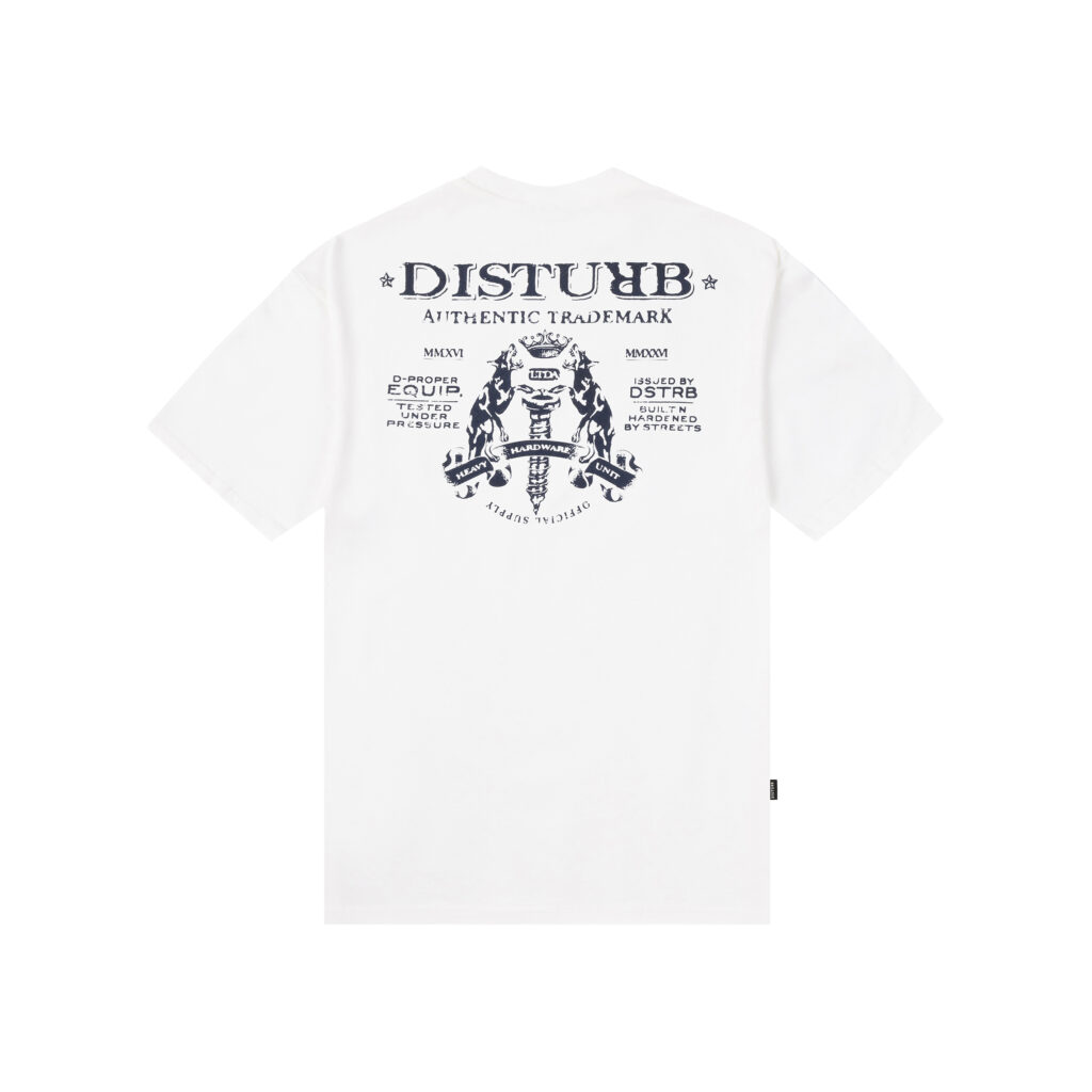 CAMISETA HARDWARE DISTURB BRANCO