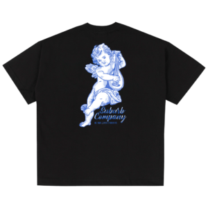 CAMISETA BOXY SACRED ART SUBURB PRETO